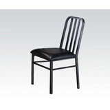 Jodie - Side Chair (Set of 2) - Black PU & Antique Black