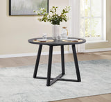 D182 - 5 Piece Dining Room Set (Dining Table & 4 Side Chairs) - Black / Gray