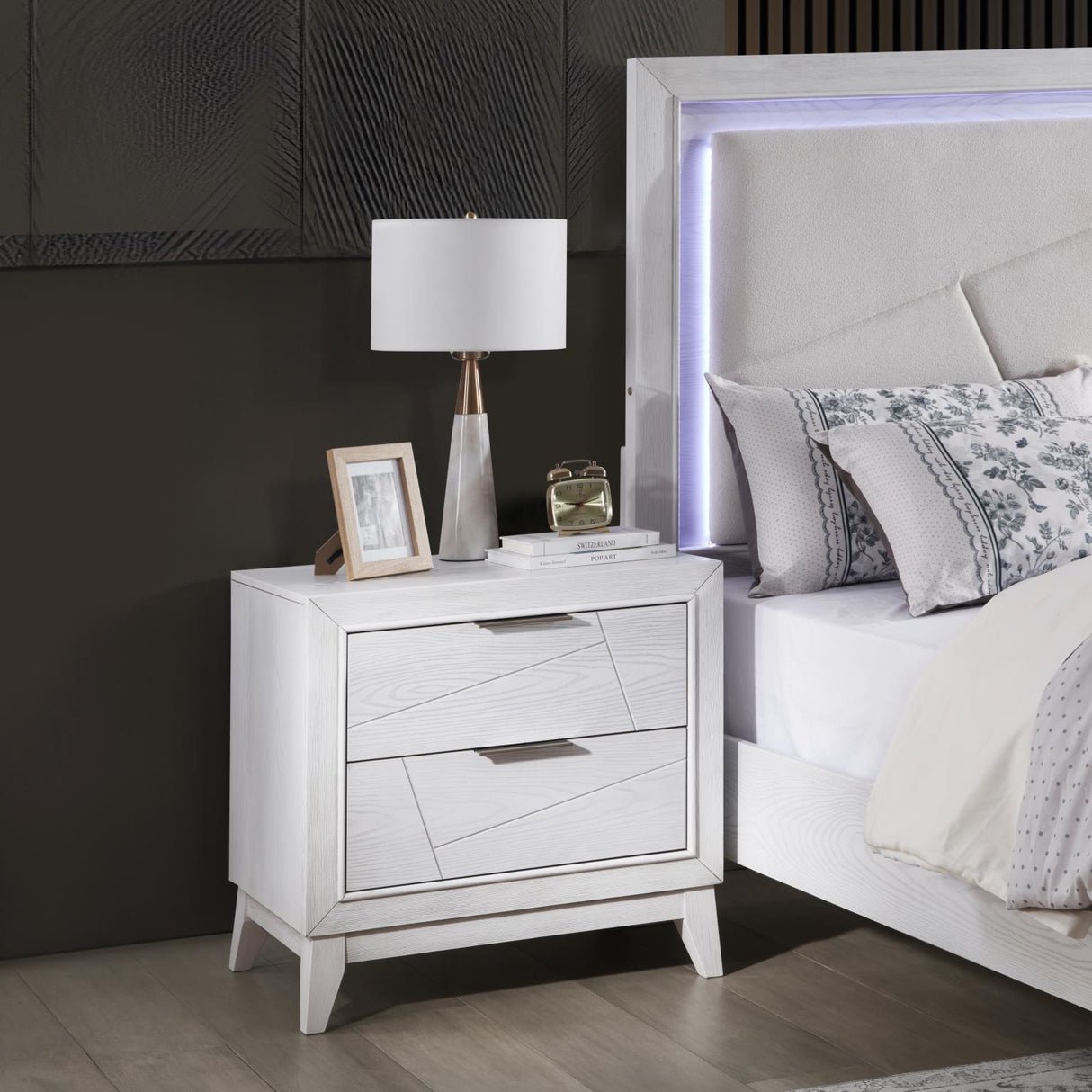B242 - Nightstand - Antique White