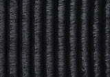 U247 - Corduroy 3 Piece Sectional - Black