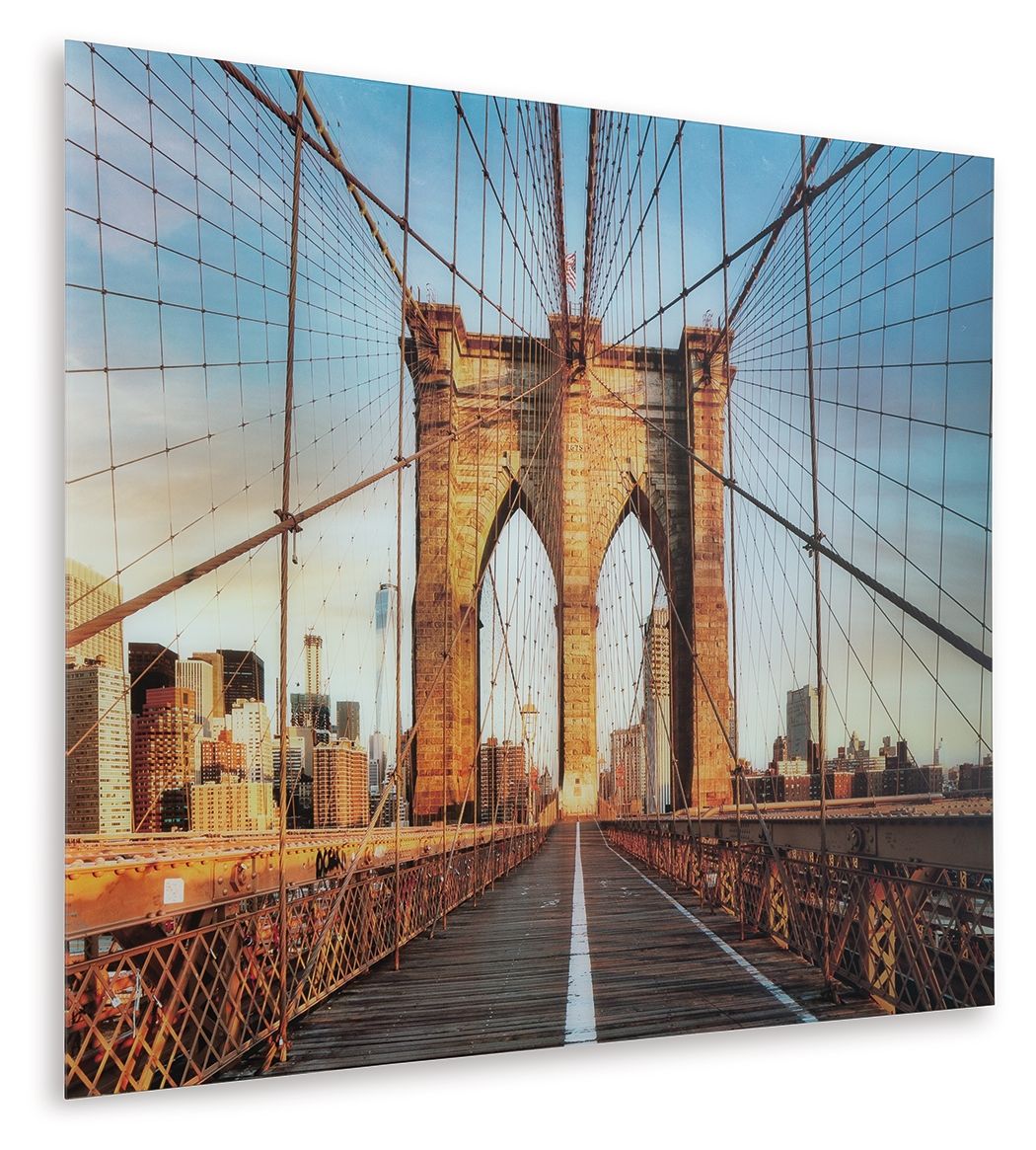 Shayward - Wall Art - Blue / Amber