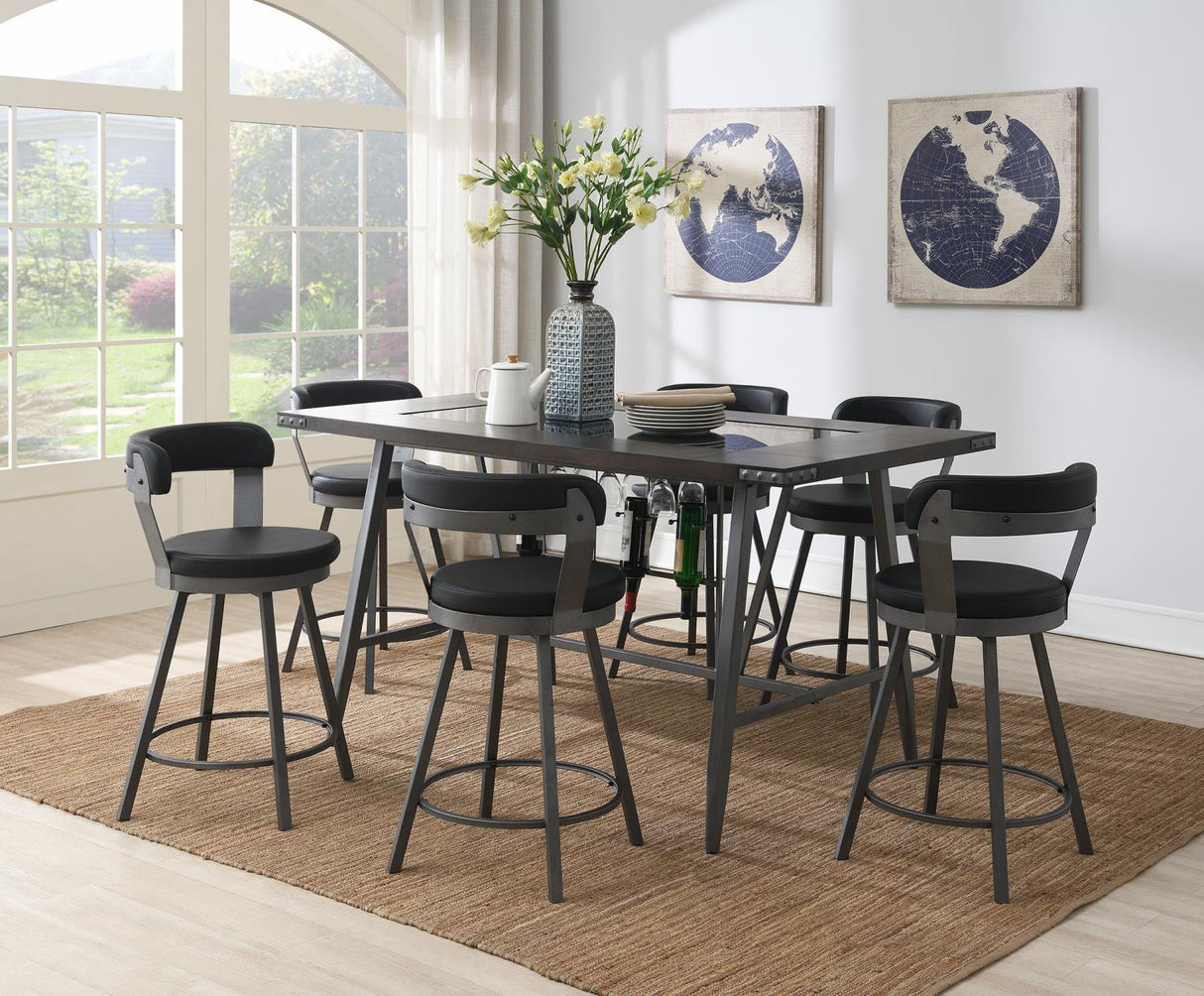 D208 - Counter Height Table - Brown