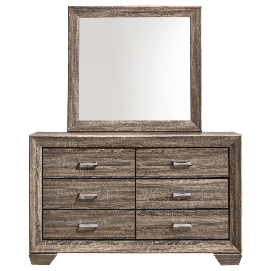 Kauffman - 6-Drawer Dresser with Mirror