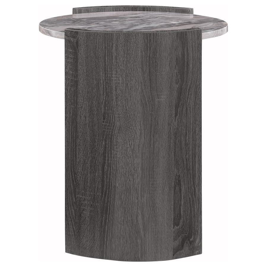 Gladstone - Round Faux Marble Top Table