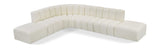 Arc - Faux Leather 7 Piece Corner Modular Sofa