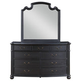 Celina - 9-Drawer Dresser With Mirror - Black