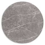 Glinari - Round Dining Room Table - Taupe / Black