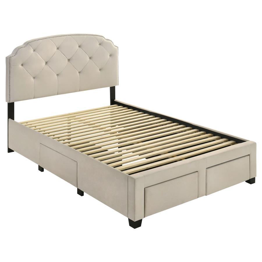 Marianna - 4-Drawer Upholstered Storage Bed