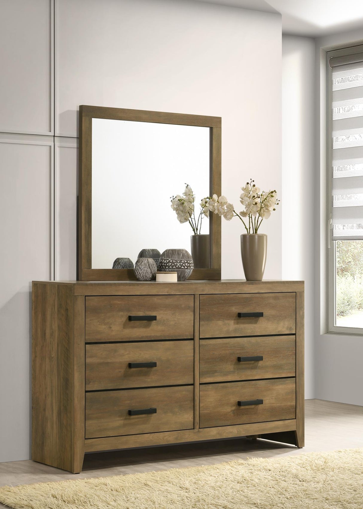 B526 - Mirror - Knotty Oak
