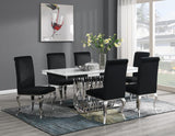 G-081-T-WHITE - Marble Dining Table - White
