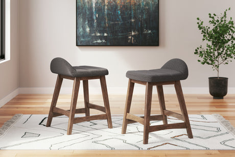 Lyncott - Upholstered Barstool (Set of 2)