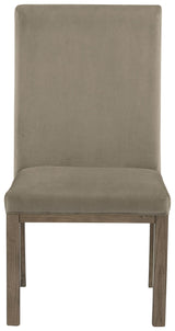 Chrestner - Dining UPH Side Chair (Set of 2) - Gray / Brown