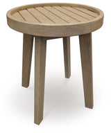 Marina Sun - Round End Table - Beige