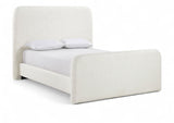 Fira - Linen Textured Fabric Upholstered Bed