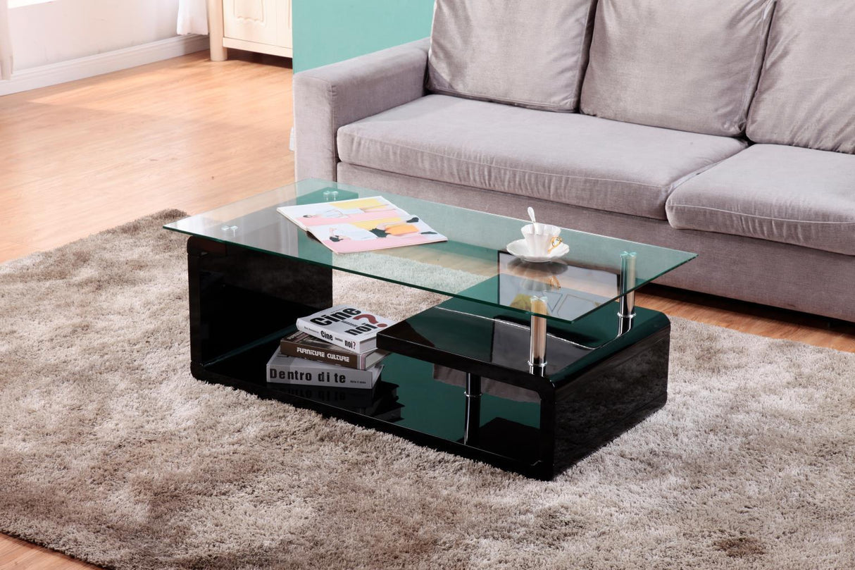 T307 - Coffee Table & 2 End Tables - Black