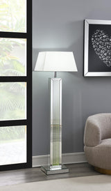 A1010 - LED Floor Lamp (Sold With Lamp Shade A1000-B) - Pearl Silver