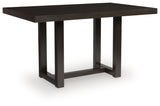 Neymorton - Dark Grayish Brown - Rectangular Dining Room Counter Table