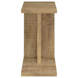 Clower - Engineered Wood C-Shaped Sofa Side Table