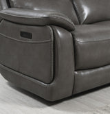 U108 - Reclining Loveseat (Gel Faux Leather) - Gray