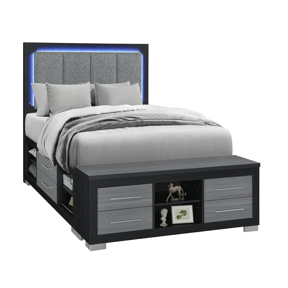 Emilia - 5 Piece Bedroom Set With Panel Headboard