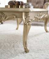 T199 - Coffee Table & 2 End Tables - Gold