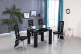 D310 - Glass Dinette Table - Black