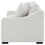 Ashlyn - Fabric Upholstered Track Arm Loveseat - Sand