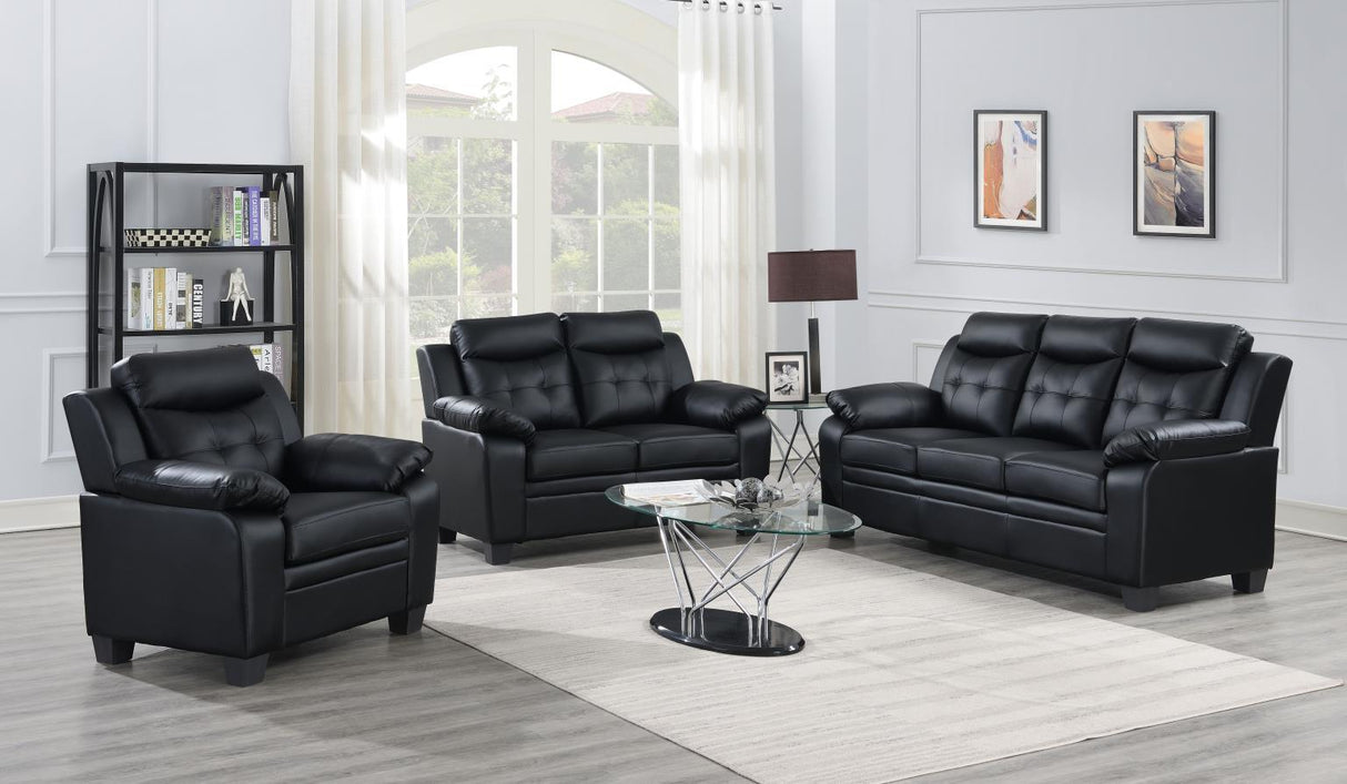 U467 - Loveseat - Black