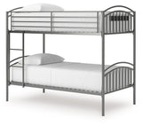 Lanceburg - Twin/Twin Bunk Bed With Ladder - Gray