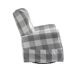 Patli - Swivel Chair With Glider - Gray Fabric