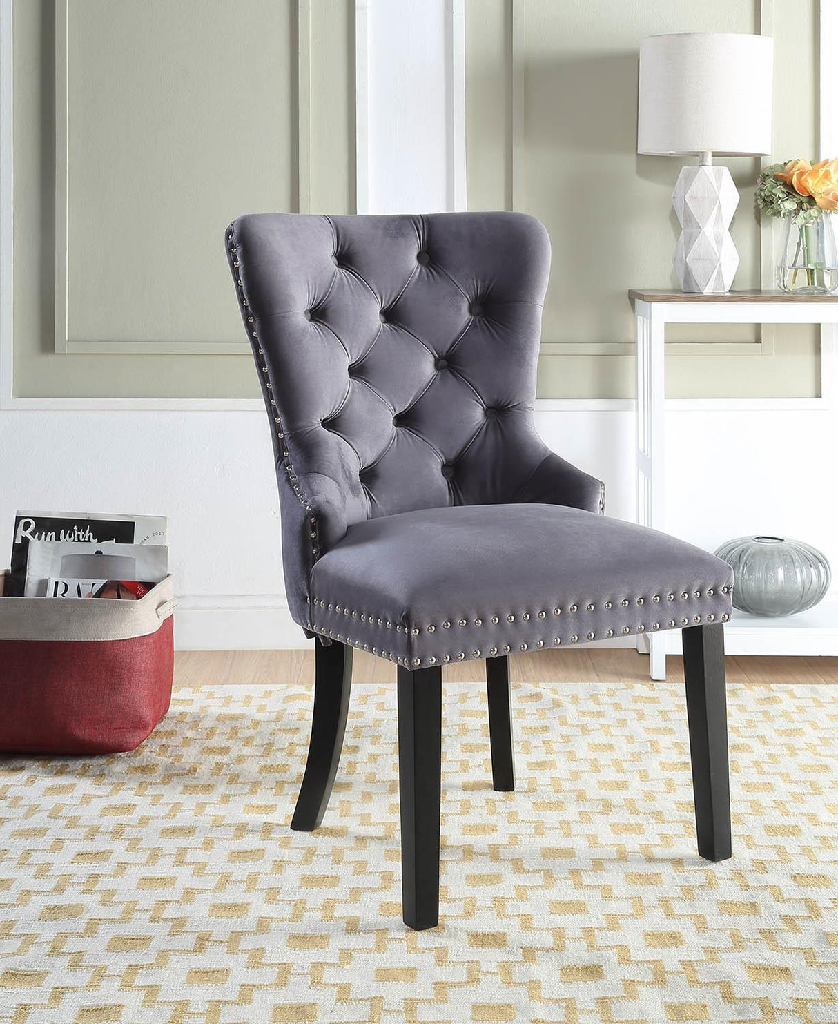 D2083 - Velvet Dining Side Chair (Set of 2)