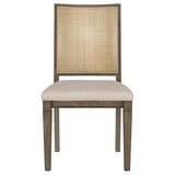 Matisse - Woven Rattan Back Dining Side Chair Brown (Set of 2) - Dark Brown