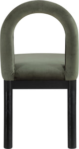 Conrad - Velvet Dining Chair With Black Legs