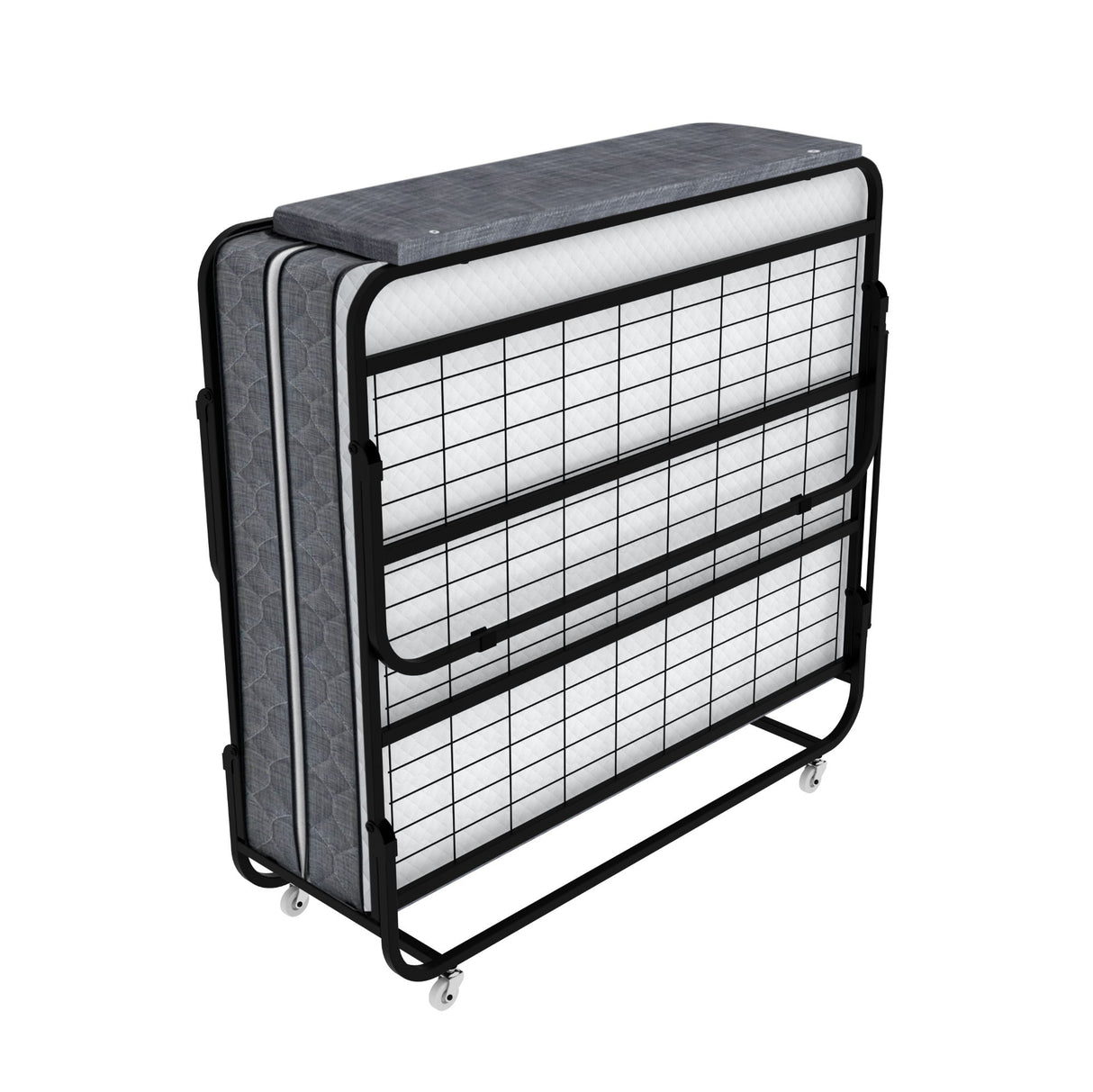 Vito - Double Size Folding Bed - Dark Gray / White