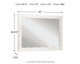 Paxberry - Bedroom Accent Mirror - Whitewash