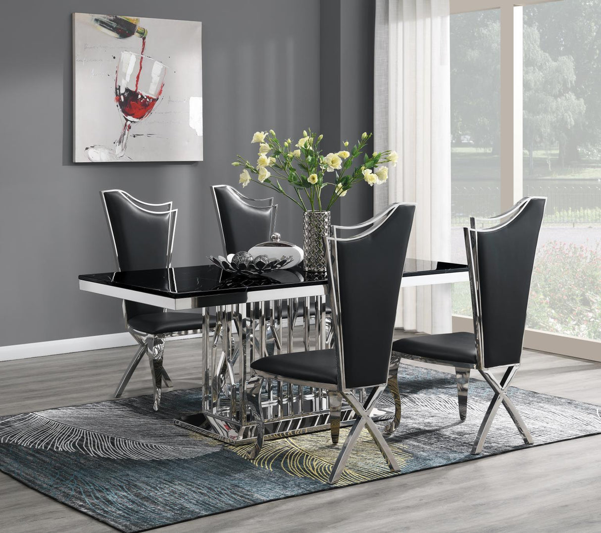 G-081-T-BLACK - Dining Room Set