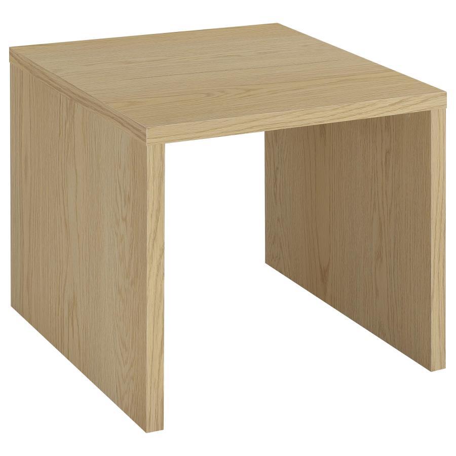 Canoga - Engineered Wood Accent Side End Table - Light Oak
