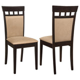 Gabriel - Closed BackSide Chairs (Set of 2) - Cappuccino