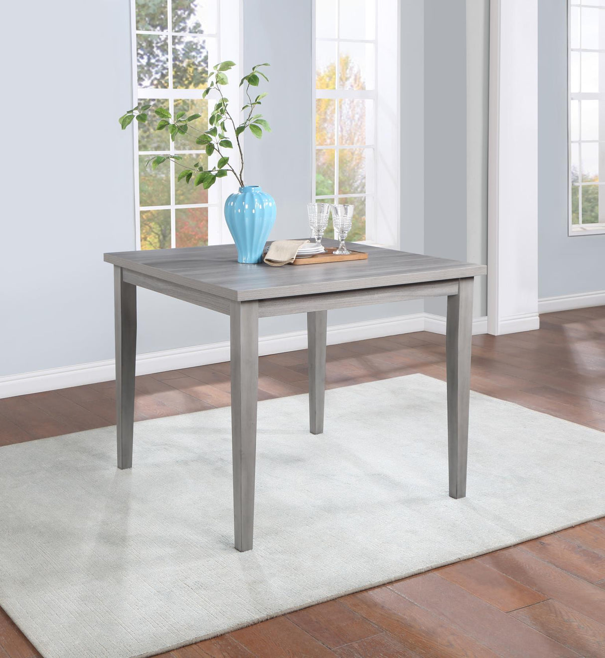 D165 - Square Counter Height Table - Gray