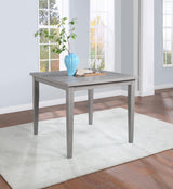D165 - Square Counter Height Table - Gray
