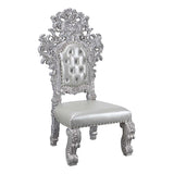 Valkyrie - Side Chair (Set of 2) - Synthetic Leather & Antique Platinum