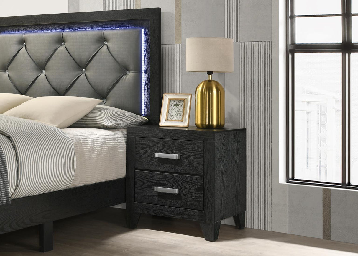B385 - Nightstand - Black