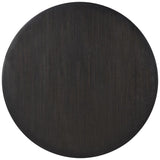 Leandro - 60" Round Dining Table - Burnished Black