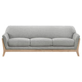 Vaughn - Fabric Upholstered Flared Arm Sofa - Gray