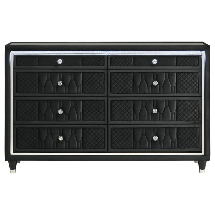 Lorient - 8-Drawer LED Bedroom Dresser Cabinet