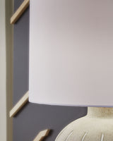 Calbert - Warm Gray - Poly Table Lamp