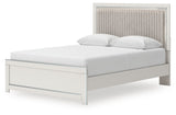 Zuraleus - Upholstered Panel Platform Bed With Roll Slats