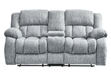 U250 - 3 Piece Living Room Set (Reclining Sofa / Console Reclining Loveseat & Glider Recliner) - Gray