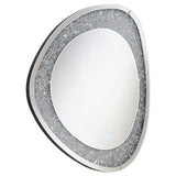 Mirage - Acrylic Crystal LED Wall Mirror - Silver