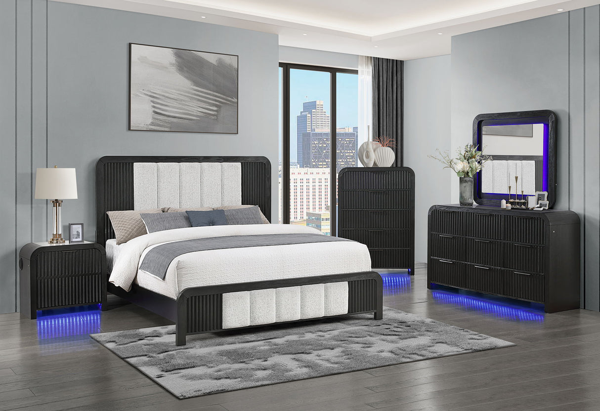 Beckett - 5 Piece King Bedroom Set - Black